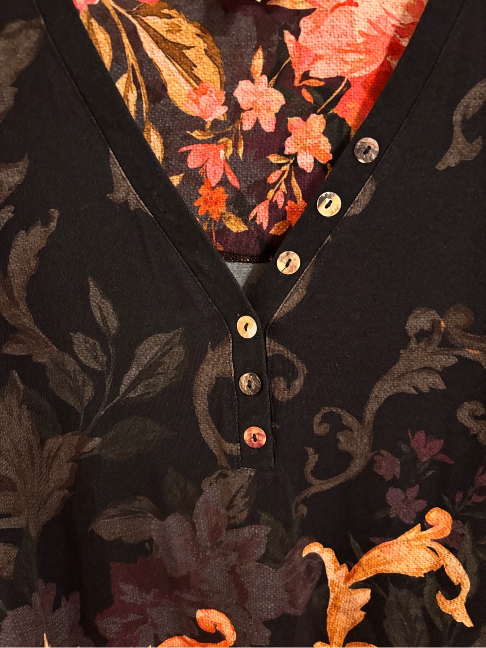 Johnny Was EUC Janie Favorite Henley Top - Picture 5 of 9